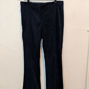 BCBG velvety pants, flare cut with flattering seam
